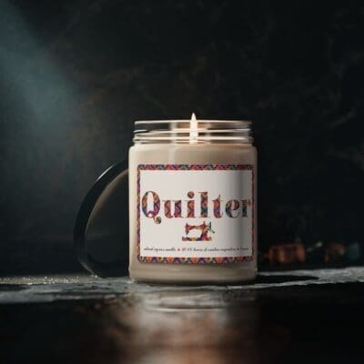Quilter candle by Zappy Dots