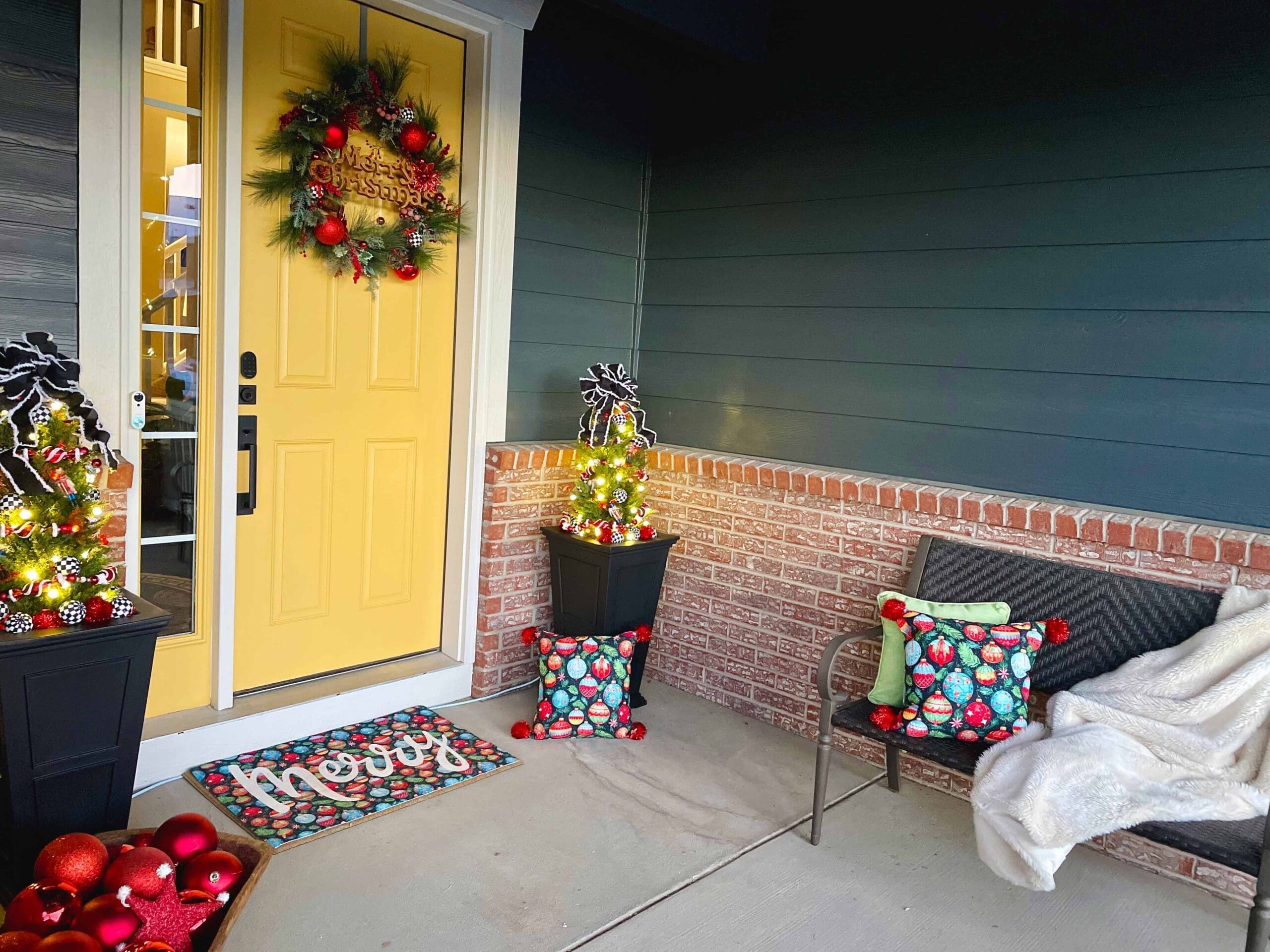 Sweet-n-Sparkly: A Nutcracker-Inspired Porch Transformation