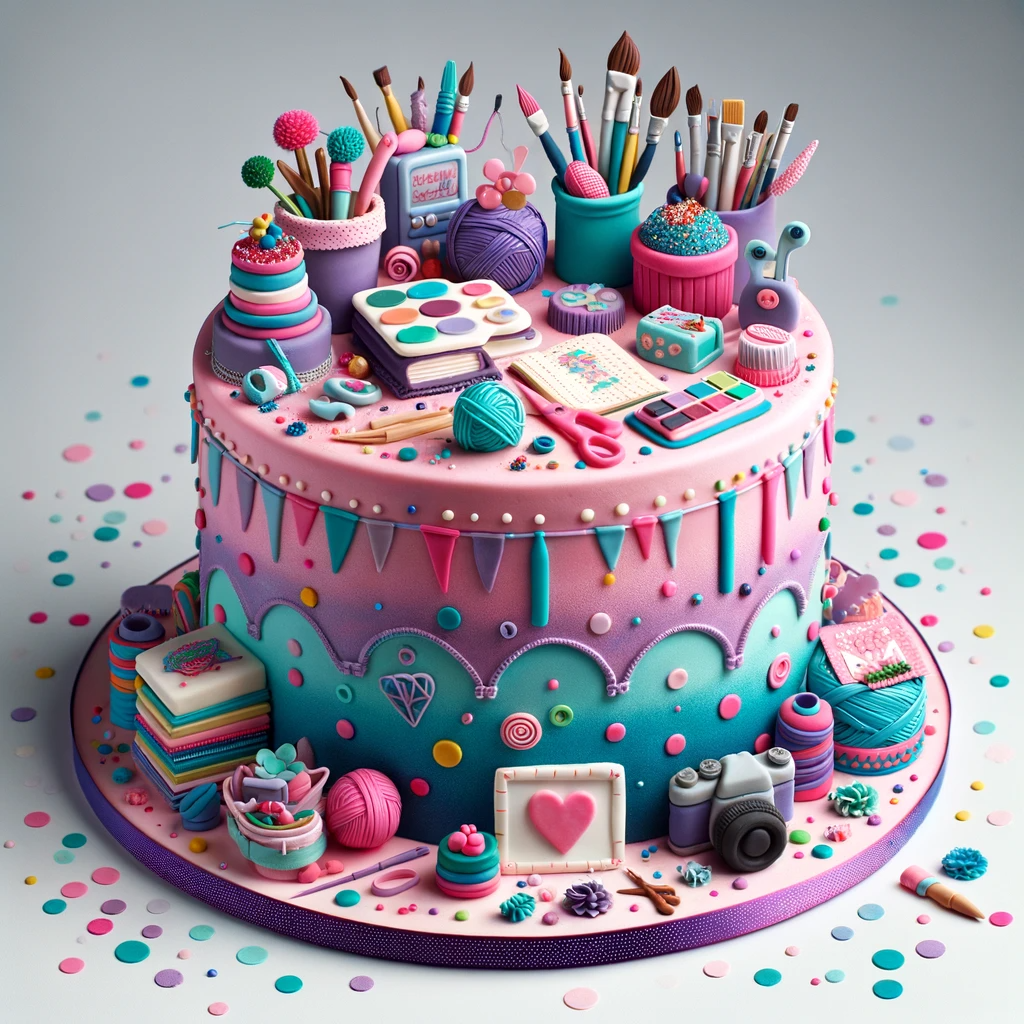 Confetti & Cake Imagination Prompt #1:  Dreamy New Year Cake