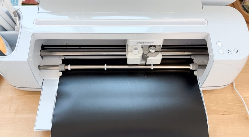 Cricut maker 3 with removable vinyl loaded