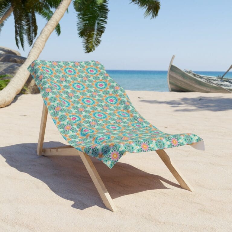 Spring Kaleidoscope Luxury Beach Towel