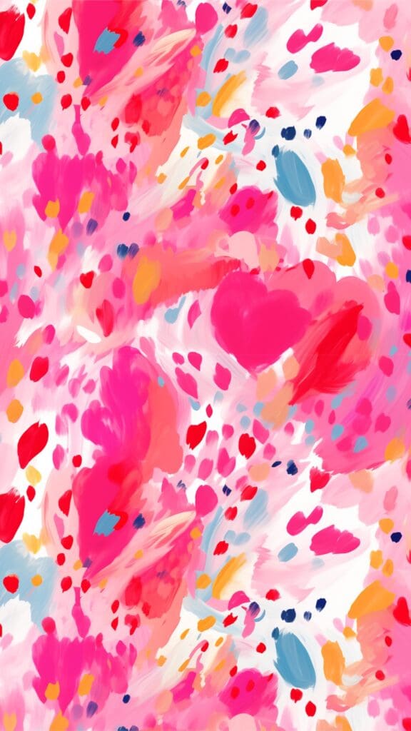Painted Dots February Wallpaper Zappy Dots