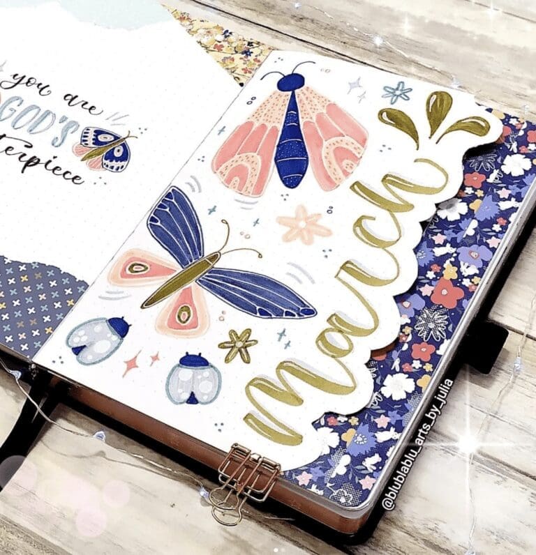 Spring Infused Creative Journaling: Blending Art with Bullet Journal Planning